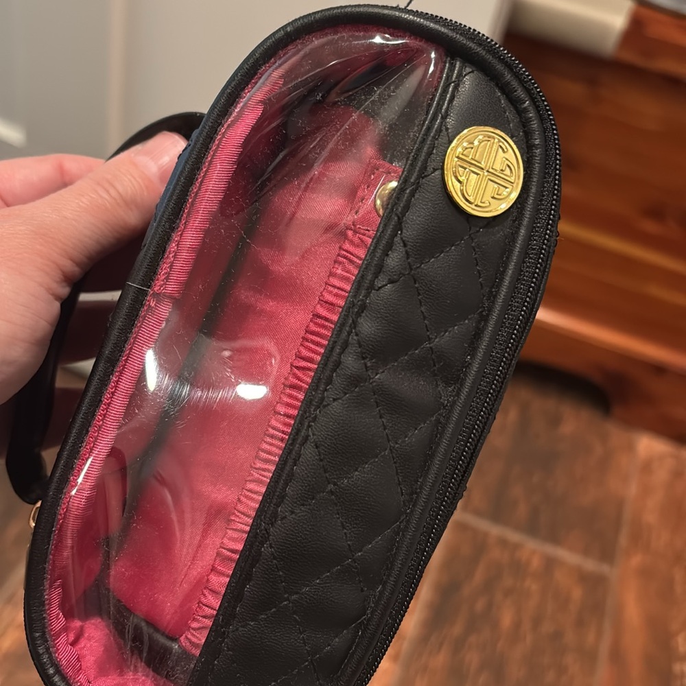 Authentic BuDha Girl Black Quilted bracelet travel bag